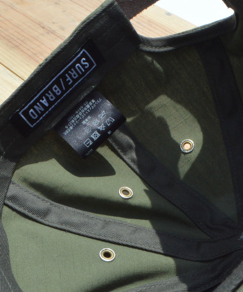 SURF/BRAND（サーフブランド）の「SURF/BRAND サーフブランド TEAM CAP SB18SS008（キャップ・メンズ・オリーブ/ブラック・ONE SIZE）」の7枚目の写真