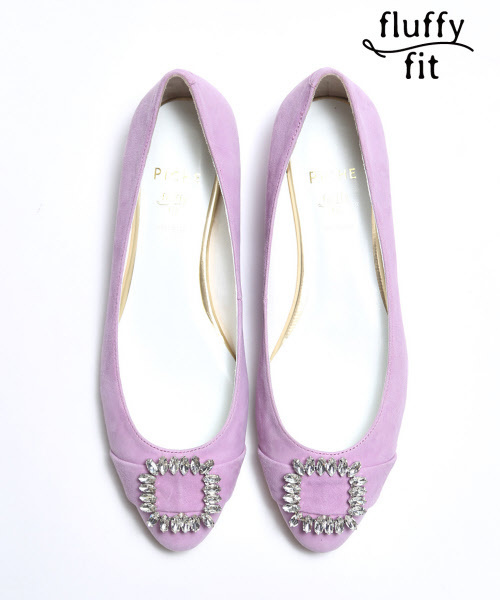 PICHE ABAHOUSE（ピシェ アバハウス）の「fluffy fitビジューバックルパンプス（パンプス・レディース・ピンク/グリーン/その他/ブラック/パープル・38/39/35/36/37/40/34）」の6枚目の写真