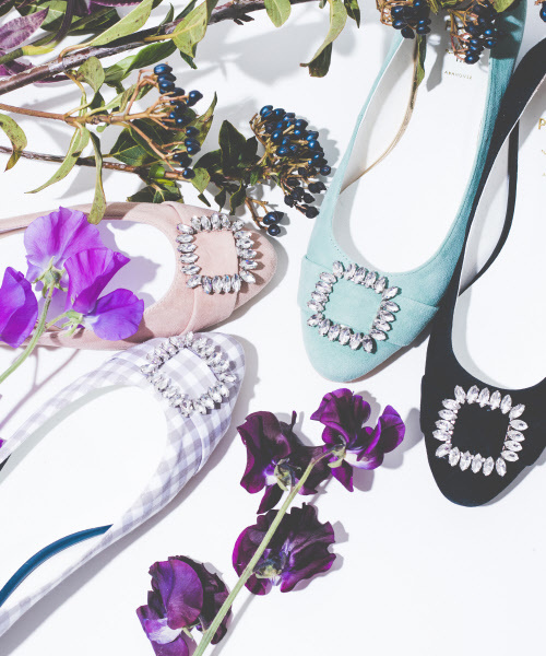 PICHE ABAHOUSE（ピシェ アバハウス）の「fluffy fitビジューバックルパンプス（パンプス・レディース・ピンク/グリーン/その他/ブラック/パープル・38/39/35/36/37/40/34）」の7枚目の写真