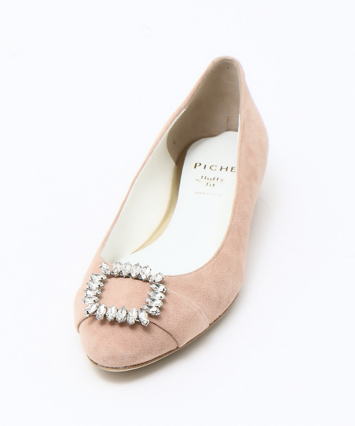 PICHE ABAHOUSE（ピシェ アバハウス）の「fluffy fitビジューバックルパンプス（パンプス・レディース・ピンク/グリーン/その他/ブラック/パープル・38/39/35/36/37/40/34）」の21枚目の写真