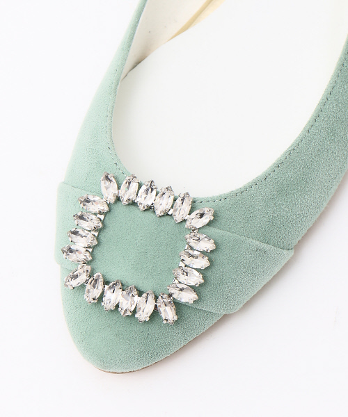 PICHE ABAHOUSE（ピシェ アバハウス）の「fluffy fitビジューバックルパンプス（パンプス・レディース・ピンク/グリーン/その他/ブラック/パープル・38/39/35/36/37/40/34）」の15枚目の写真