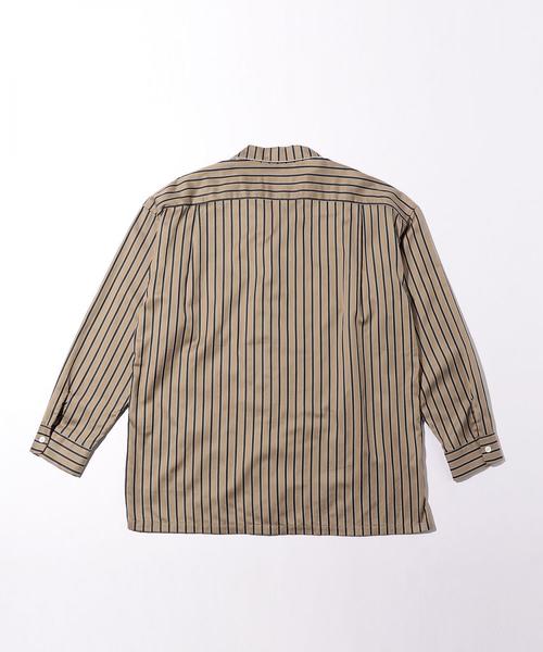 MONKEY TIME（モンキータイム）の「＜monkey time＞  STRIPE OPEN SHIRT/シャツ（シャツ/ブラウス・メンズ・ベージュ・SMALL/X-LARGE/LARGE/MEDIUM）」の7枚目の写真