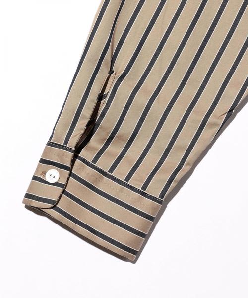 MONKEY TIME（モンキータイム）の「＜monkey time＞  STRIPE OPEN SHIRT/シャツ（シャツ/ブラウス・メンズ・ベージュ・SMALL/X-LARGE/LARGE/MEDIUM）」の9枚目の写真
