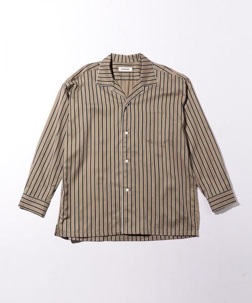 MONKEY TIME（モンキータイム）の「＜monkey time＞  STRIPE OPEN SHIRT/シャツ（シャツ/ブラウス・メンズ・ベージュ・SMALL/X-LARGE/LARGE/MEDIUM）」の13枚目の写真