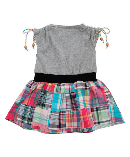 X-girl Stages（エックスガールステージス）の「PATCHWORK  DRESS (4T～7T)（ワンピース・キッズ・ネイビー/ピンク/レッド・4T/5T/6T/7T）」の7枚目の写真
