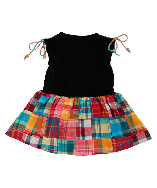 X-girl Stages（エックスガールステージス）の「PATCHWORK  DRESS (4T～7T)（ワンピース・キッズ・ネイビー/ピンク/レッド・4T/5T/6T/7T）」の10枚目の写真