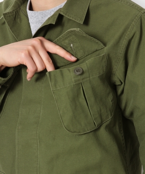 RAGEBLUE(レイジブルー)の「ファティーグジャケット/785797(ミリタリージャケット・メンズ・オリーブ・LARGE/MEDIUM)」の12枚目の写真