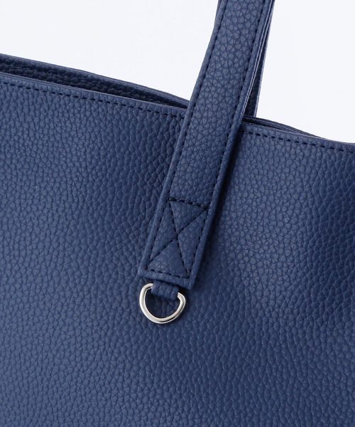 MONO-MART(モノマート)の「BASIC NEOLEATHER TOTEBAG/PVCレザートートバッグ(トートバッグ・メンズ・ブラック/ベージュ/ネイビー/アイボリー/キャメル/チャコール・FREE)」の8枚目の写真