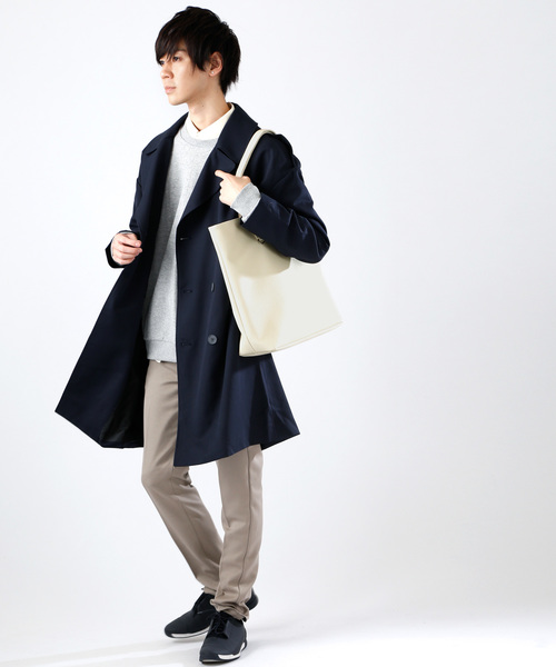 MONO-MART(モノマート)の「BASIC NEOLEATHER TOTEBAG/PVCレザートートバッグ(トートバッグ・メンズ・ブラック/ベージュ/ネイビー/アイボリー/キャメル/チャコール・FREE)」の20枚目の写真