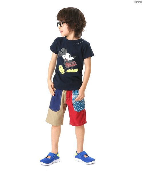 BREEZE（ブリーズ）の「Disney（ディズニー）ミッキーTシャツ（Tシャツ/カットソー・キッズ・ネイビー/ピンク/キナリ・100/110/120/130/140/80/90）」の11枚目の写真