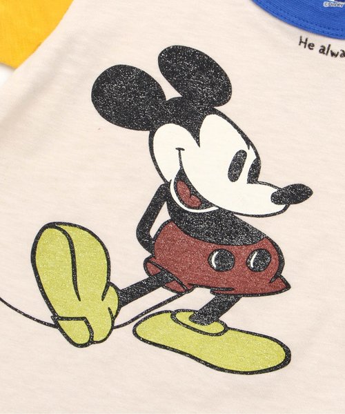 BREEZE（ブリーズ）の「Disney（ディズニー）ミッキーTシャツ（Tシャツ/カットソー・キッズ・ネイビー/ピンク/キナリ・100/110/120/130/140/80/90）」の17枚目の写真