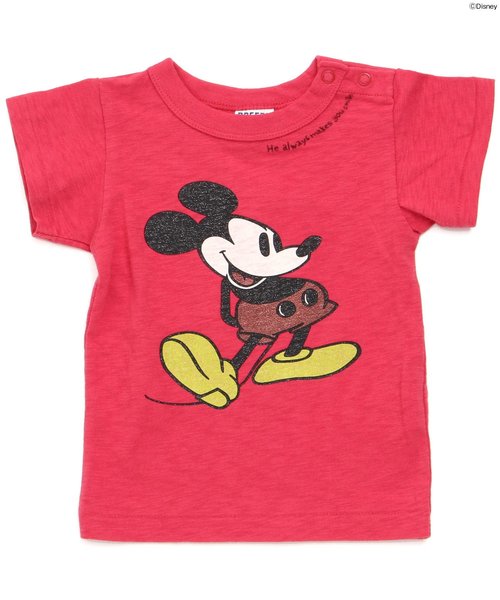 BREEZE（ブリーズ）の「Disney（ディズニー）ミッキーTシャツ（Tシャツ/カットソー・キッズ・ネイビー/ピンク/キナリ・100/110/120/130/140/80/90）」の12枚目の写真