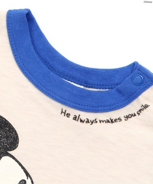 BREEZE（ブリーズ）の「Disney（ディズニー）ミッキーTシャツ（Tシャツ/カットソー・キッズ・ネイビー/ピンク/キナリ・100/110/120/130/140/80/90）」の16枚目の写真