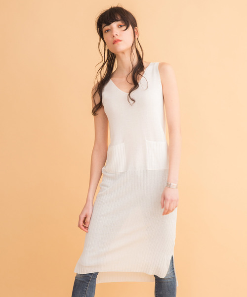 セール ノースリーブサマーニットワンピース ワンピース Audrey And John Wad オードリーアンドジョンワッド のファッション通販 Zozotown