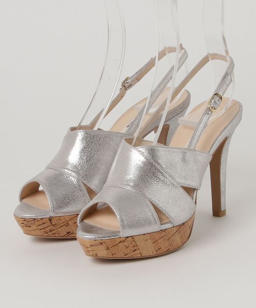 SEVEN TWELVE THIRTY（セヴントゥエルヴサーティー）の「バックストラップ厚底サンダル（サンダル・レディース・カーキ/ホワイト/ブラック/シルバー/ベージュ/グレイッシュベージュ・24.5cm/24cm/22cm/23cm/22.5cm/23.5cm）」の6枚目の写真