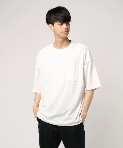 CORISCO（コリスコ）の「CORISCO 鹿の子BIG Tシャツ（Tシャツ/カットソー・メンズ・ホワイト/ブラック/グレー/ネイビー・L/M）」の2枚目の写真