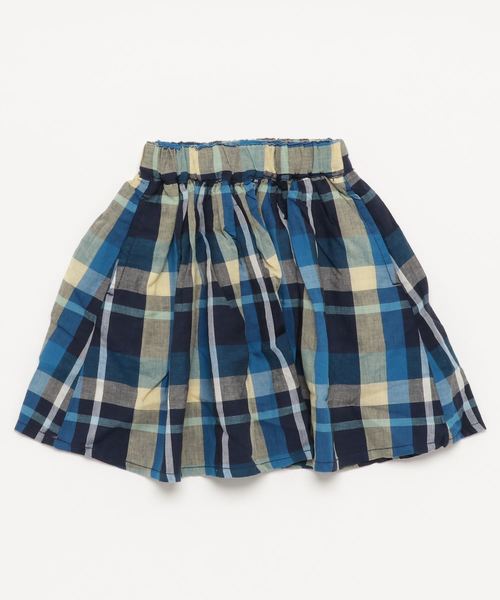 RUGGEDWORKS（ラゲッドワークス）の「マドラスチェックギャザースカート（スカート・キッズ・ピンク/ブルー・100cm/110cm/120cm/130cm/140cm/90cm/80ｃｍ）」の5枚目の写真