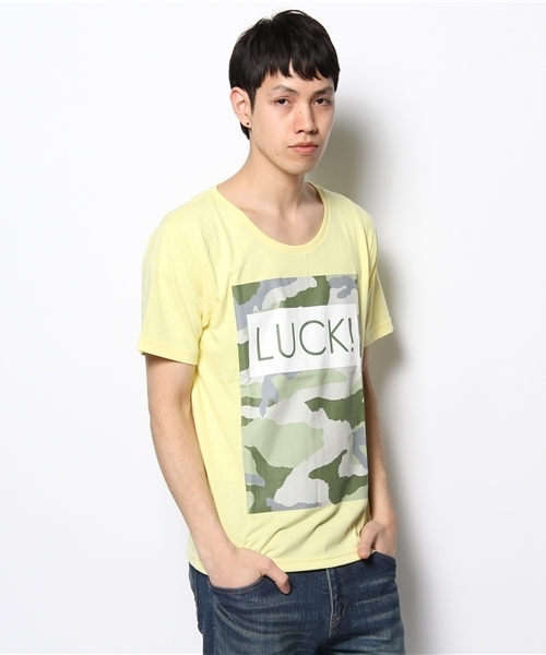 WEGO(ウィゴー)の「WEGO/BOXグラフィックTee(S)(Tシャツ/カットソー・メンズ・ホワイト/ブラック/ネイビー/杢グレー/ライトイエロー・LARGE/MEDIUM)」の5枚目の写真