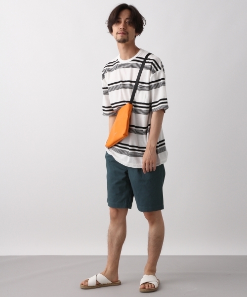 RAGEBLUE(レイジブルー)の「ナシジボーダーTシャツ/801670(Tシャツ/カットソー・メンズ・ホワイト/ダークブラウン/ネイビー/ブルー・SMALL/MEDIUM/LARGE)」の5枚目の写真