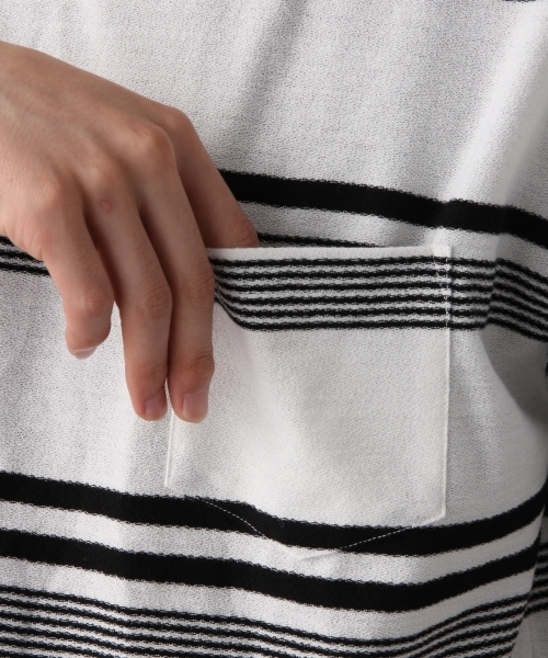 RAGEBLUE(レイジブルー)の「ナシジボーダーTシャツ/801670(Tシャツ/カットソー・メンズ・ホワイト/ダークブラウン/ネイビー/ブルー・SMALL/MEDIUM/LARGE)」の13枚目の写真