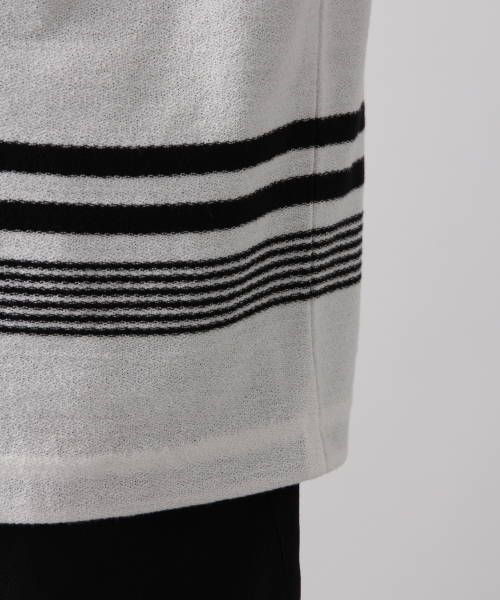 RAGEBLUE(レイジブルー)の「ナシジボーダーTシャツ/801670(Tシャツ/カットソー・メンズ・ホワイト/ダークブラウン/ネイビー/ブルー・SMALL/MEDIUM/LARGE)」の15枚目の写真