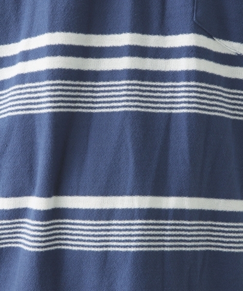 RAGEBLUE(レイジブルー)の「ナシジボーダーTシャツ/801670(Tシャツ/カットソー・メンズ・ホワイト/ダークブラウン/ネイビー/ブルー・SMALL/MEDIUM/LARGE)」の19枚目の写真