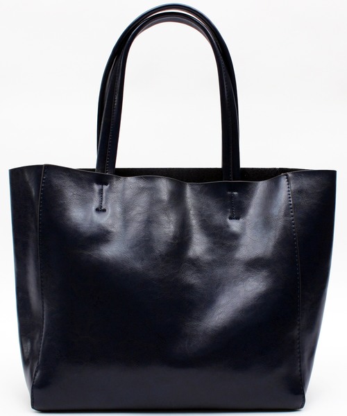 8(eight)(エイト)の「本革 レザー トートバッグ シンプル 大きめ(トートバッグ・メンズ・ブラック/ダークブラウン/ネイビー/レッド/カーキ/キャメル・FREE)」の5枚目の写真