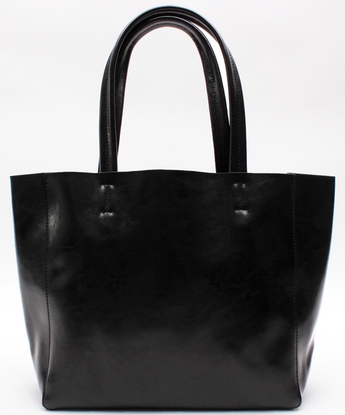 8(eight)(エイト)の「本革 レザー トートバッグ シンプル 大きめ(トートバッグ・メンズ・ブラック/ダークブラウン/ネイビー/レッド/カーキ/キャメル・FREE)」の2枚目の写真