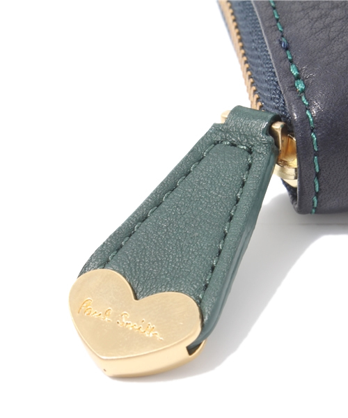 Paul Smith BLACK Paul by Paul Smith（ポールスミスブラック ポールバイポールスミス）の「ハートプル長財布（財布・レディース・グレー系/レッド系/ネイビー系/パープル系・F）」の13枚目の写真