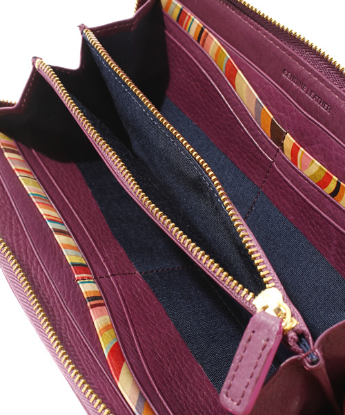 Paul Smith BLACK Paul by Paul Smith（ポールスミスブラック ポールバイポールスミス）の「ハートプル長財布（財布・レディース・グレー系/レッド系/ネイビー系/パープル系・F）」の8枚目の写真