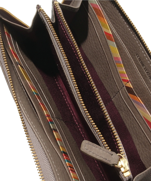 Paul Smith BLACK Paul by Paul Smith（ポールスミスブラック ポールバイポールスミス）の「ハートプル長財布（財布・レディース・グレー系/レッド系/ネイビー系/パープル系・F）」の10枚目の写真