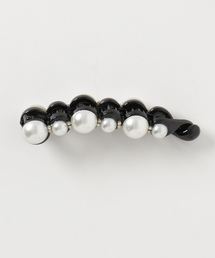 BASE | パール付き ヘアクリップ バレッタ(バレッタ/ヘアクリップ)