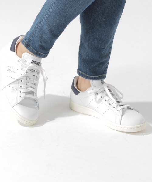 adidas(アディダス)の「【adidas(アディダス)】STANSMITH スタンスミス(WOMEN)(スニーカー・レディース・ネイビー/グリーン・MEDIUM/SMALL/LARGE)」の2枚目の写真