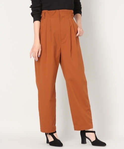 LOWRYS FARM（ローリーズファーム）の「ベルトツキハイウエストパンツ 804552（その他パンツ・レディース・ベージュ/ブラウン・FREE）」の10枚目の写真