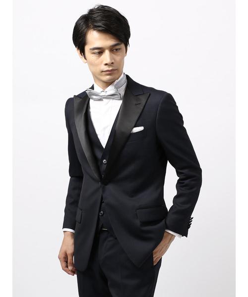 THE SUIT COMPANY（ザ・スーツカンパニー）の「＜FORMAL＞『CERIMONIA』リバーシブルジレ（ベスト・メンズ・ネイビー・S/M/LL/SS/L）」の2枚目の写真