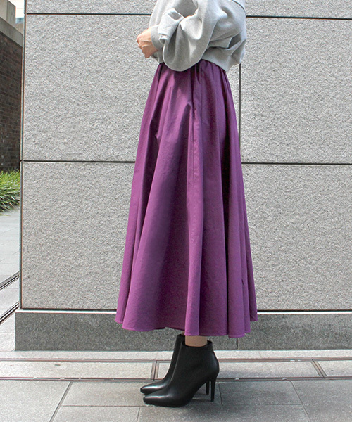 RANDA（ランダ）の「フレアマキシスカート（スカート・レディース・パープル/ネイビー/ブラウン/レッド・1/0）」の12枚目の写真