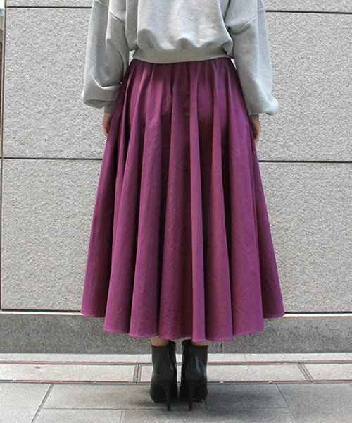 RANDA（ランダ）の「フレアマキシスカート（スカート・レディース・パープル/ネイビー/ブラウン/レッド・1/0）」の14枚目の写真