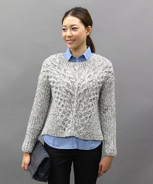UNITED ARROWS | UAW W/AC ケーブル プルオーバー ニット(mg1312uC)◆(ニット/セーター)