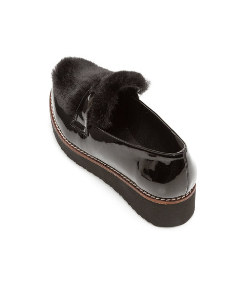 夢展望（ユメテンボウ）の「厚底ファーローファーパンプス（ローファー・レディース・ブラック/グレー/ピンク/ブラウン系その他・23㎝/24㎝/23.5㎝/24.5㎝）」の6枚目の写真