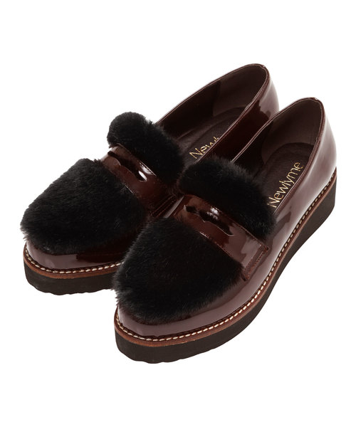 夢展望（ユメテンボウ）の「厚底ファーローファーパンプス（ローファー・レディース・ブラック/グレー/ピンク/ブラウン系その他・23㎝/24㎝/23.5㎝/24.5㎝）」の14枚目の写真