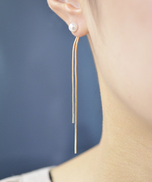 F&D : ドロップチェーンピアス