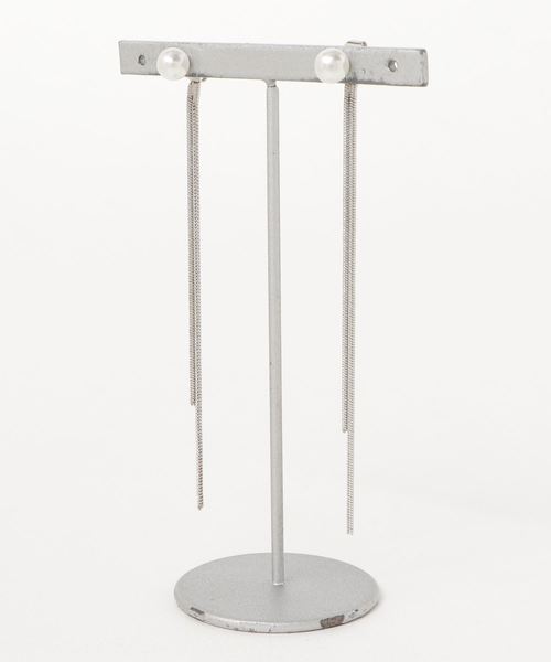 Fun & Daily（ファンアンドデイリー）の「F&D : ドロップチェーンピアス（ピアス（両耳用）・レディース・ゴールド/シルバー・FREE）」の4枚目の写真