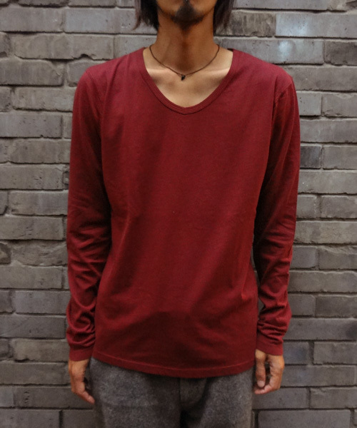 CIAOPANIC（チャオパニック）の「【Ciaopanic】30インナーVPOLS（Tシャツ/カットソー・メンズ・グレー/ネイビー/ブラック/ホワイト/ワインレッド・MEDIUM/LARGE）」の5枚目の写真