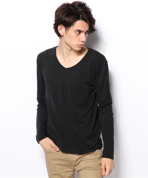 CIAOPANIC（チャオパニック）の「【Ciaopanic】30インナーVPOLS（Tシャツ/カットソー・メンズ・グレー/ネイビー/ブラック/ホワイト/ワインレッド・MEDIUM/LARGE）」の13枚目の写真