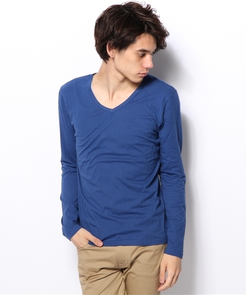 CIAOPANIC（チャオパニック）の「【Ciaopanic】30インナーVPOLS（Tシャツ/カットソー・メンズ・グレー/ネイビー/ブラック/ホワイト/ワインレッド・MEDIUM/LARGE）」の14枚目の写真