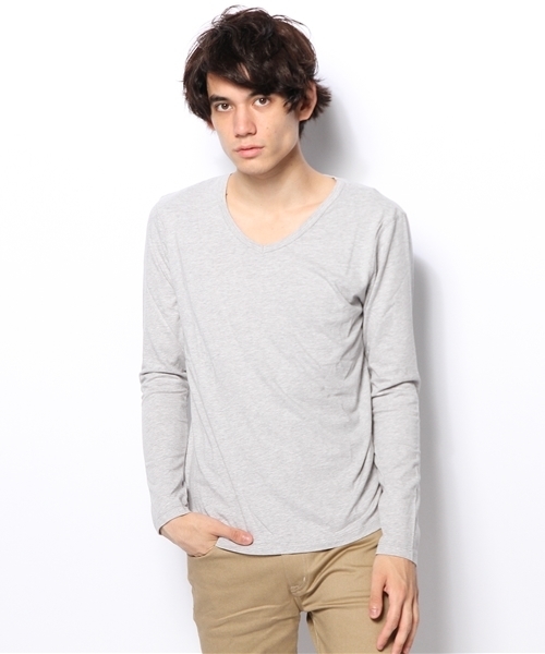 CIAOPANIC（チャオパニック）の「【Ciaopanic】30インナーVPOLS（Tシャツ/カットソー・メンズ・グレー/ネイビー/ブラック/ホワイト/ワインレッド・MEDIUM/LARGE）」の15枚目の写真