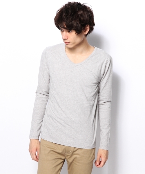 CIAOPANIC（チャオパニック）の「【Ciaopanic】30インナーVPOLS（Tシャツ/カットソー・メンズ・グレー/ネイビー/ブラック/ホワイト/ワインレッド・MEDIUM/LARGE）」の6枚目の写真