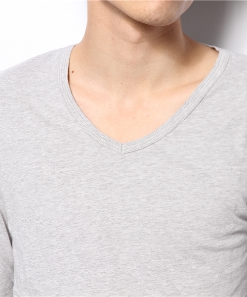 CIAOPANIC（チャオパニック）の「【Ciaopanic】30インナーVPOLS（Tシャツ/カットソー・メンズ・グレー/ネイビー/ブラック/ホワイト/ワインレッド・MEDIUM/LARGE）」の9枚目の写真