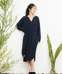 six voma ( シックスヴォーマ ) / ビックワッフル ニットワンピース Big Waffle Knit Dress SV-11203