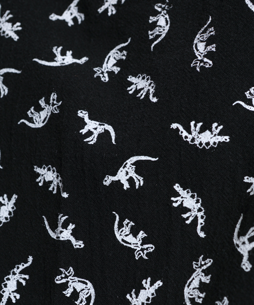 i（アイ）の「恐竜プリントショートタンク（Tシャツ/カットソー・レディース・ホワイト/ブラック・ﾌﾘ-）」の7枚目の写真